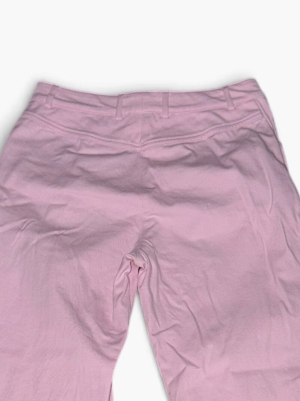St. John Sport by Marie Gray Pink Wide Leg Jean Pants Trousers Size 4 Stretch - Picture 4 of 6